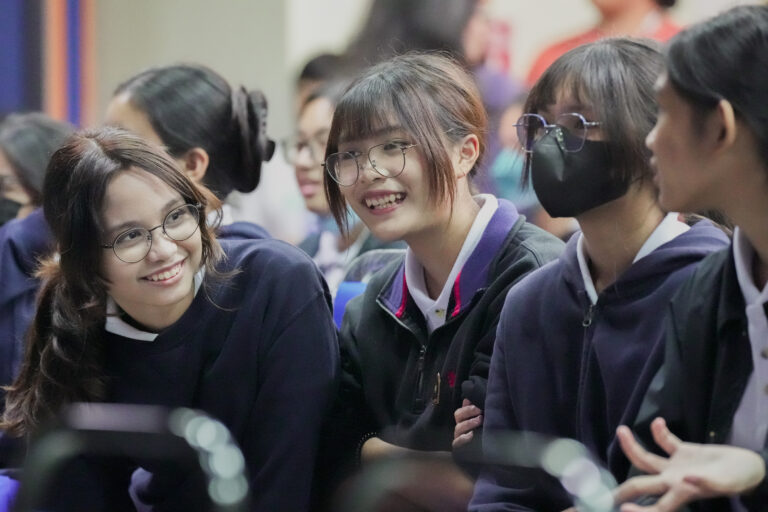 HFSE International School Students in Singapore smiling, having fun during an event.